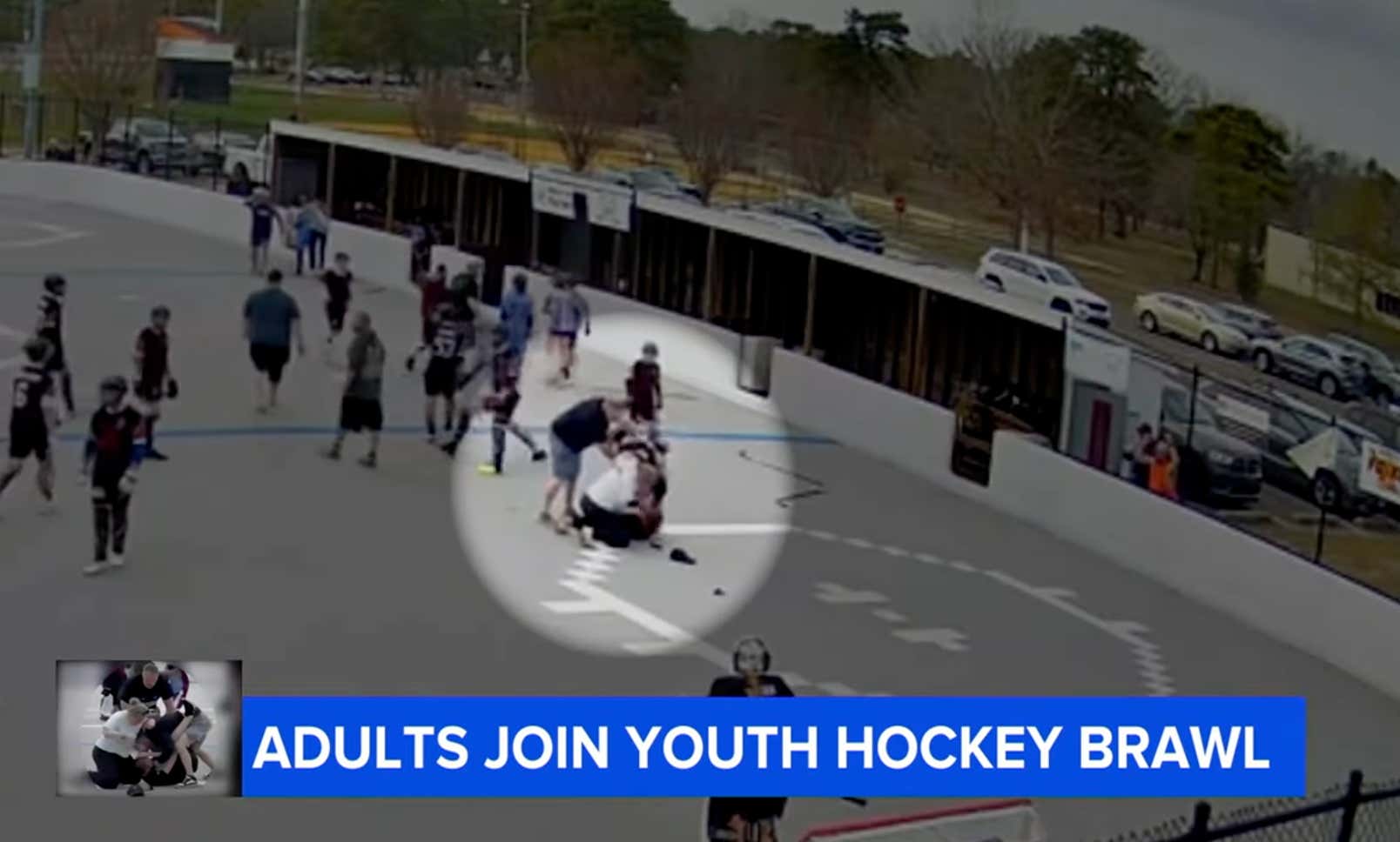 Full Blown Donnybrook Breaks Out At A Youth Ball Hockey Game, Resulting In 3 Adults Getting Arrested And Charged