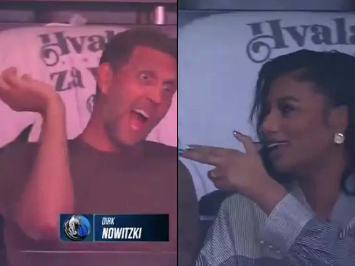The NBA Front Office Had To Love Dirk Nowitzki And Taylor Rooks Reenacting The Ja Morant Finger Gun/Grenade Celebrations