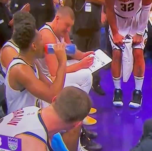 "Maybe He Woke Up The Beast" - Perhaps The Nuggets Actually Don't Need A Coach Since You Can Apparently Just Have Nikola Jokic Draw Up Plays Instead