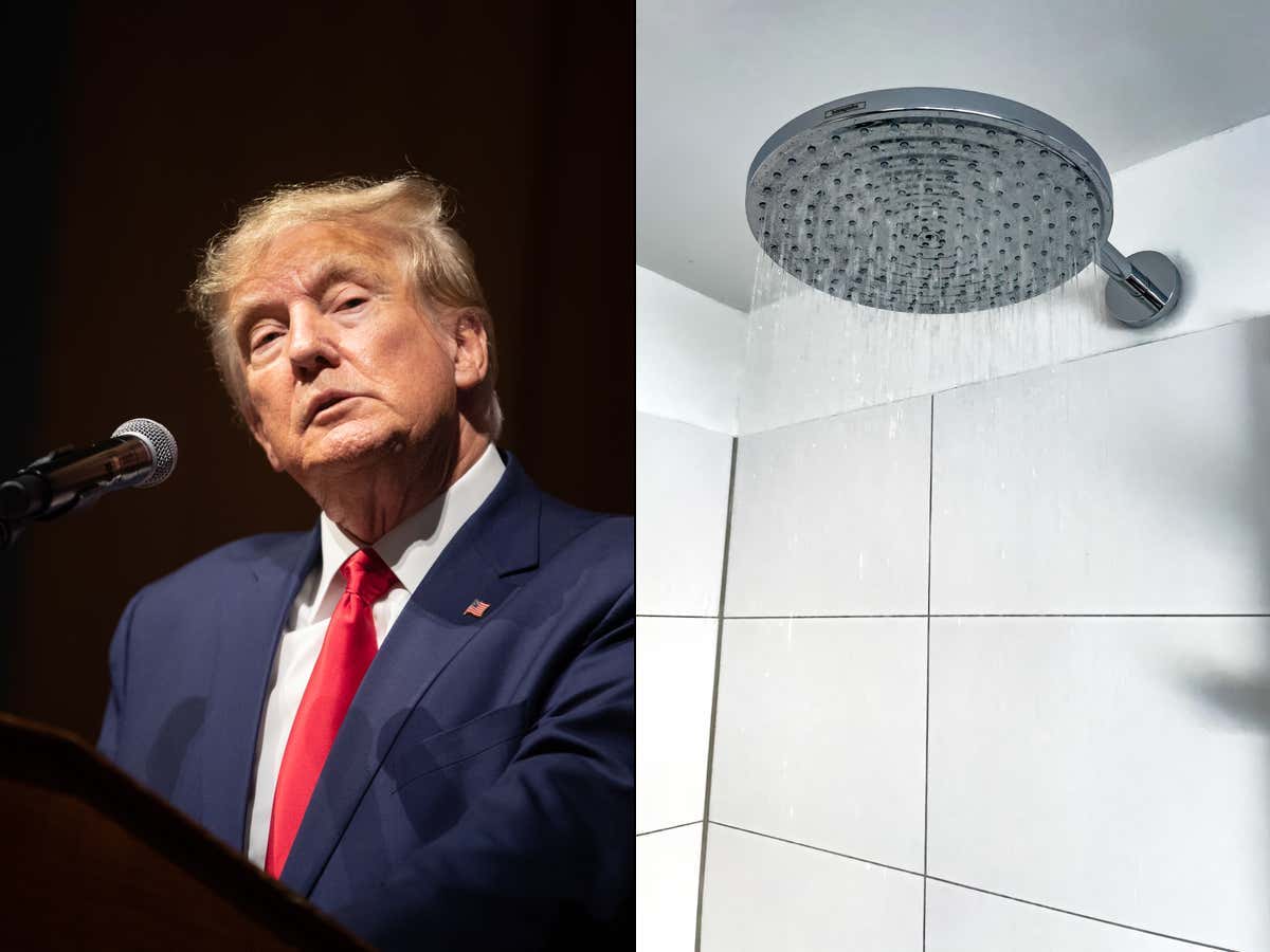 Trump Signs an EO Ending the Mandate on Low Flow Showerheads, So He Can 'Take Care of My Beautiful Hair'