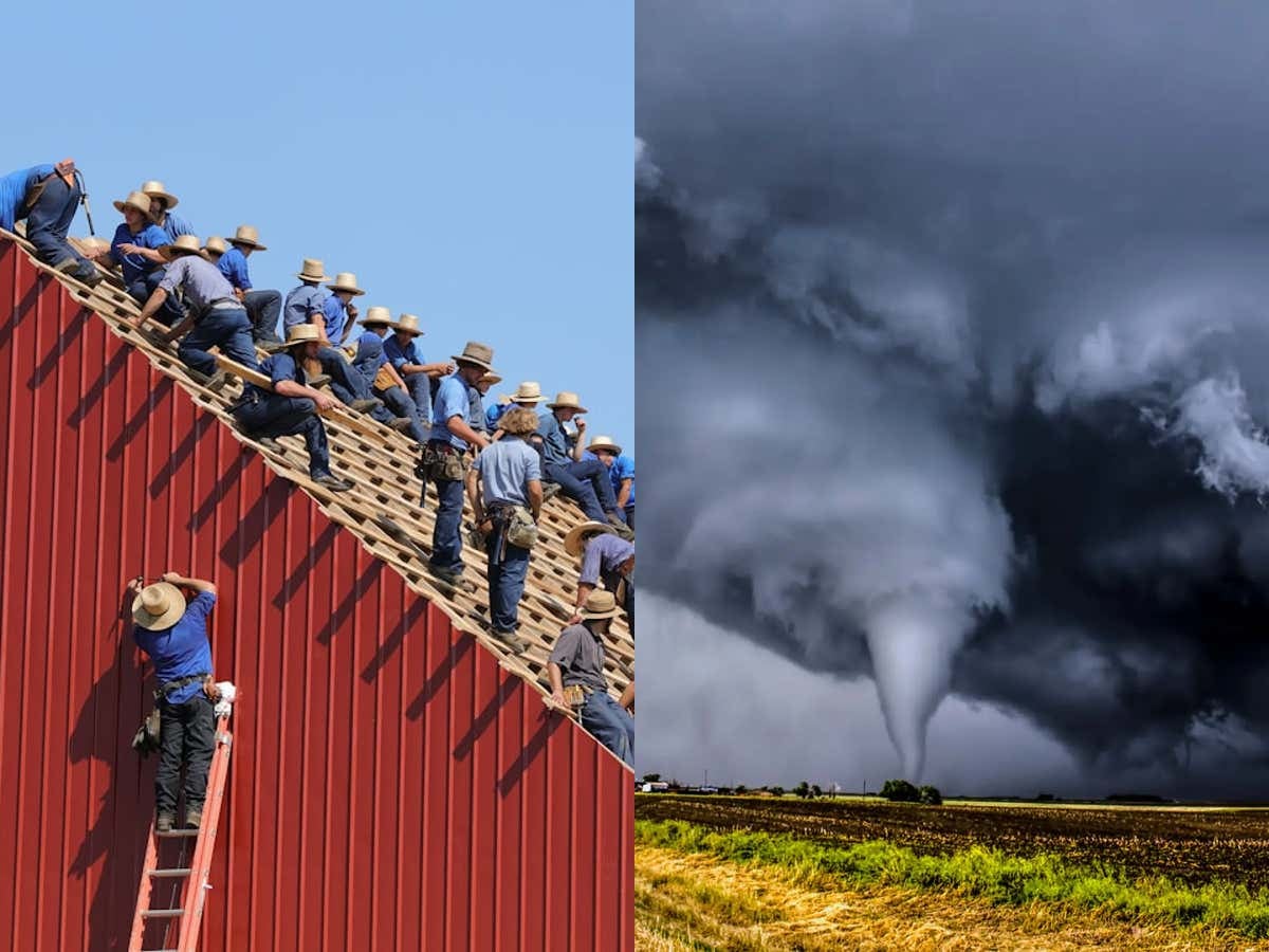 The Amish Rebuild Homes So Fast That The National Weather Service Isn't Able to Determine The Strength of Tornadoes