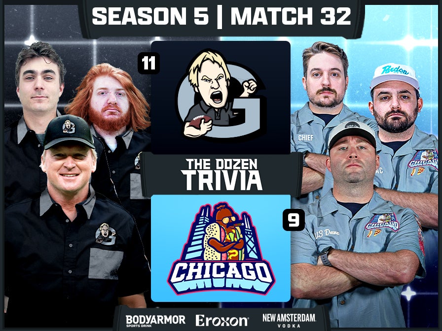 Jon Gruden & Grinders vs. Chicago | Match 32, Season 5 - The Dozen Trivia League