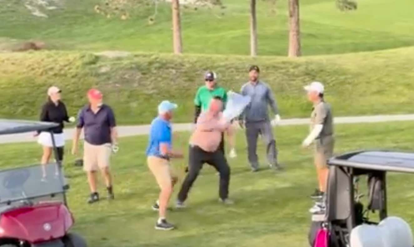 Sometimes It's Best To Just Let The Group Behind You Play Through Than To End Up Getting Your Jaw Broken In A Brawl On The Next Tee Box