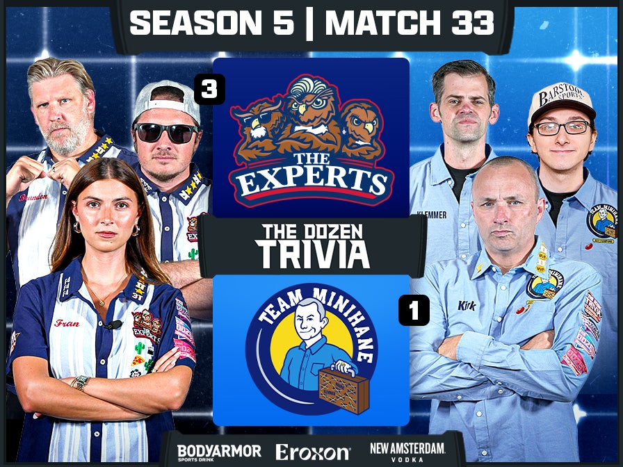 Kirk & Minihane vs. Fran, Brandon, PFT & Experts | Match 33, Season 5 - The Dozen Trivia League