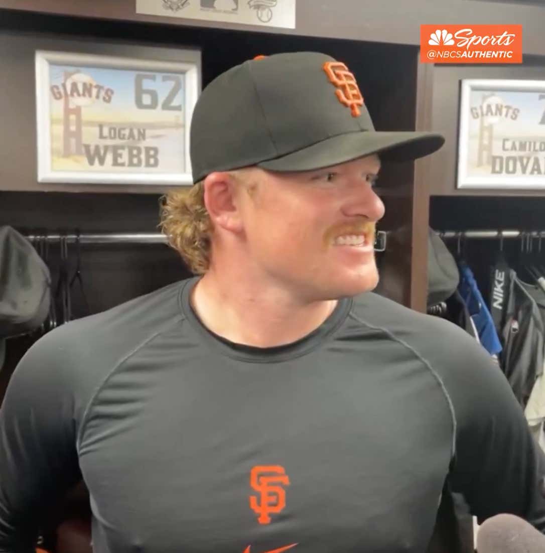 "Farts Are Always Funny" - Someone Farted Behind Giants' Pitcher Logan Webb As He Spoke To The Media And Couldn't Stop Giggling