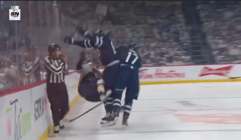 This Massive Hit In Winnipeg Is Exactly Why God Created Playoff Hockey