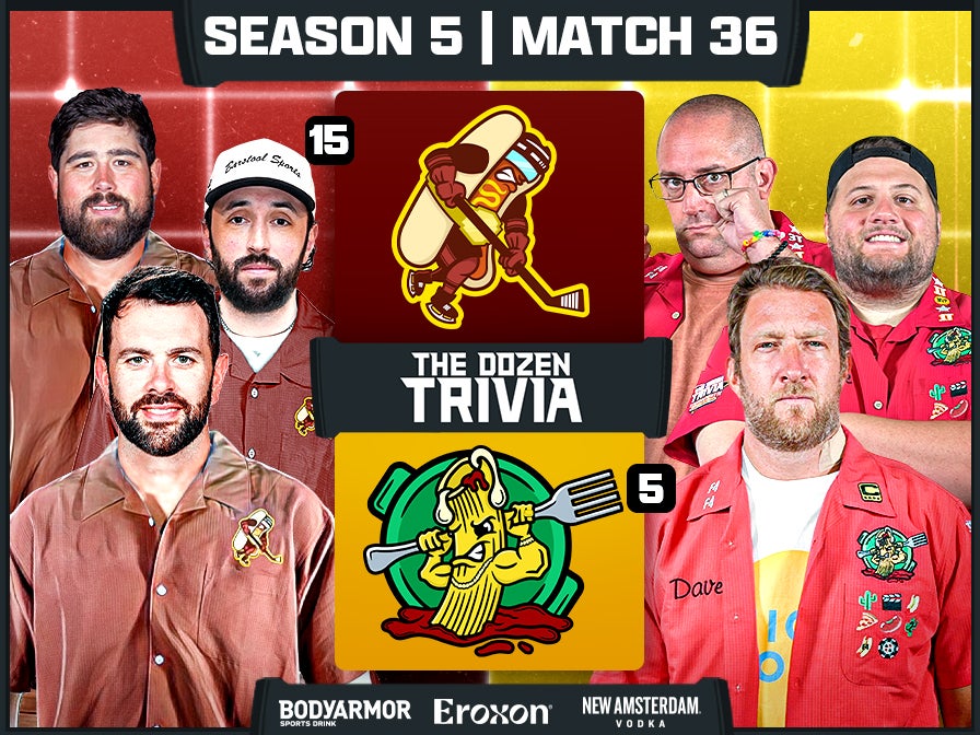 Dave Portnoy & Ziti vs. Ice Dogs | Match 36, Season 5 - The Dozen Trivia League