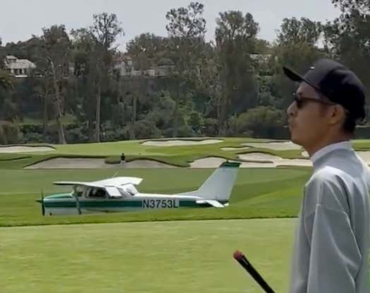 &#x27;Holy Fuck&#x27; - Wild Video Of A Plane Crash Landing In The Middle Of Riviera, Right In Front Of Guys On The Tee Box