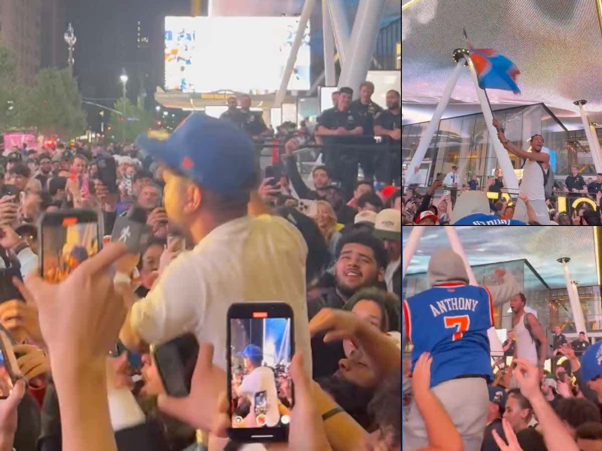 The Most Beautiful Sight In The NBA: Knicks Fans Once Again Flooded The Streets Outside MSG And Lost Their Goddamn Minds After Game 2
