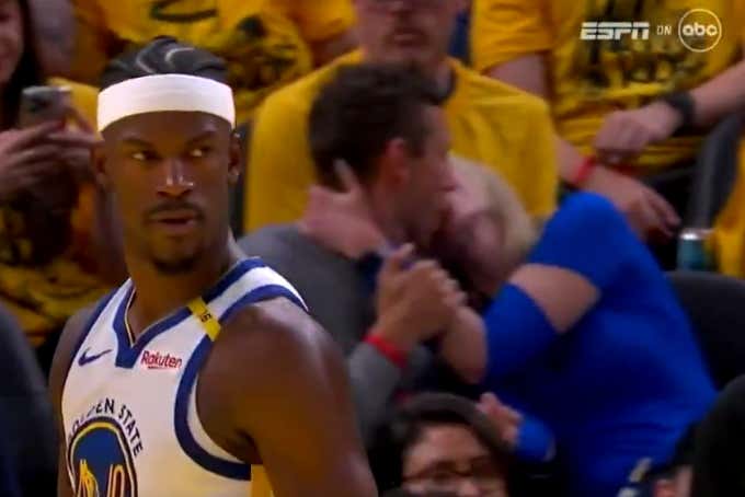 Shoutout To These Lovebird Warriors Fans Who Didn't Let Playoff Basketball Get In The Way Of A Good Make Out Session