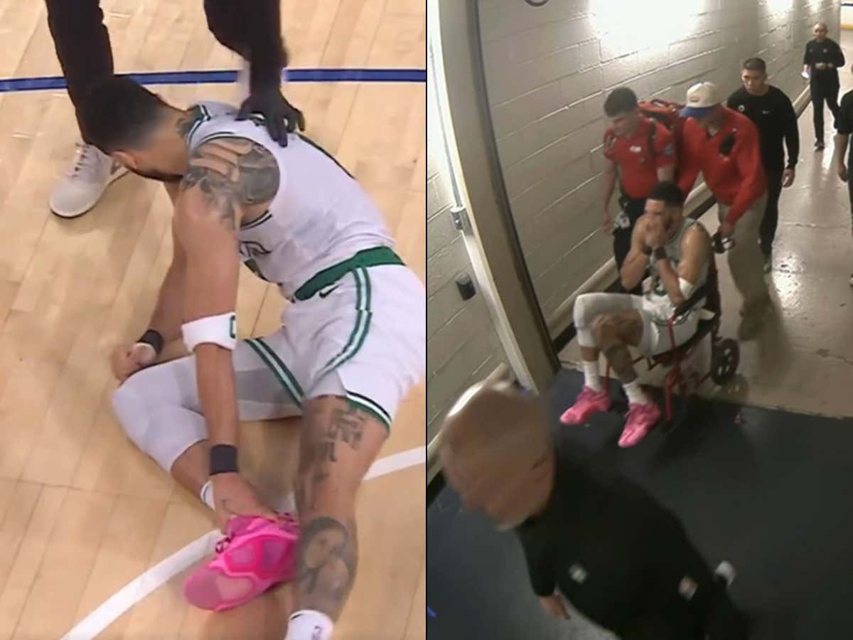 The Celtics Are Now On The Brink Of Elimination And It Sure Looks Like Jayson Tatum Tore His Achilles