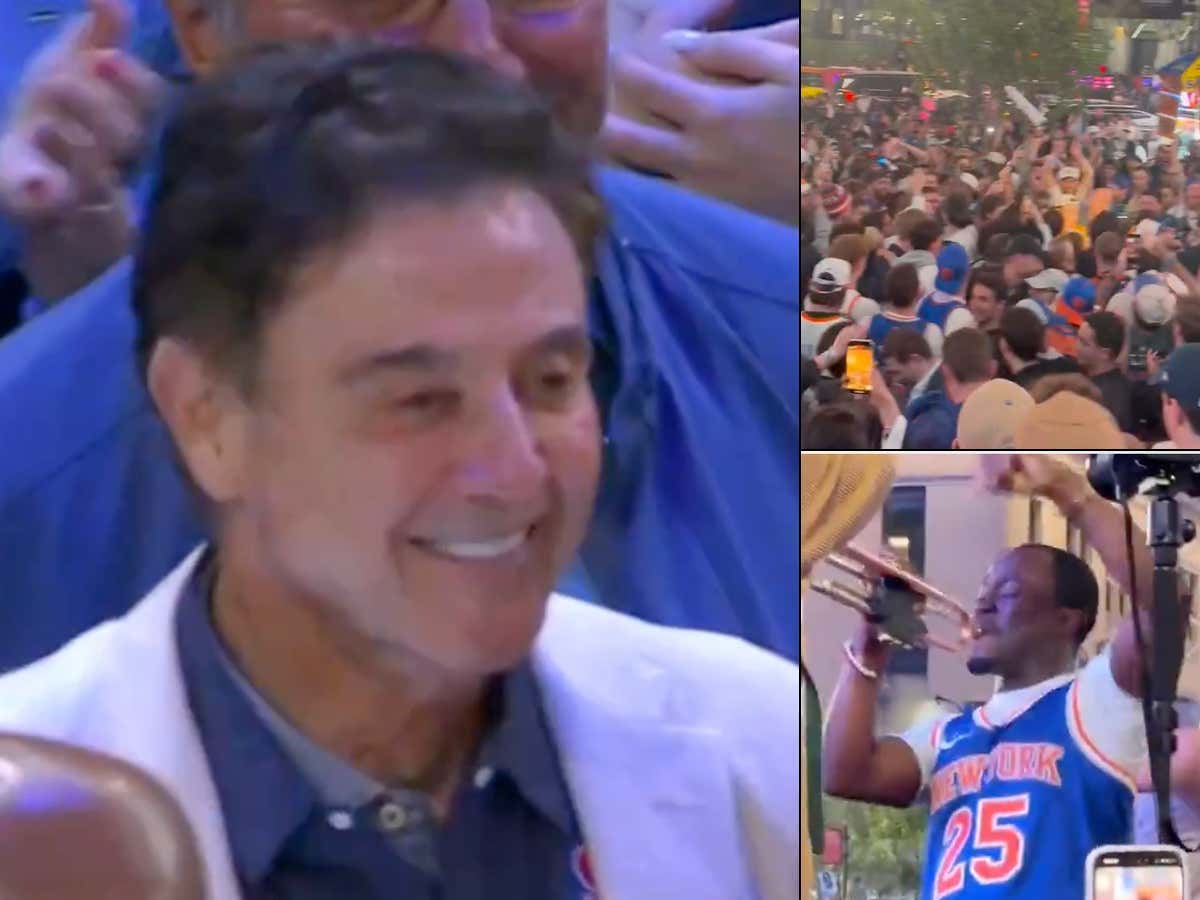 The Only Thing Better Than Watching Knicks Fans Shut Down 7th Ave. Was Seeing Rick Pitino Celebrate Game 4 With Former Knicks Legends