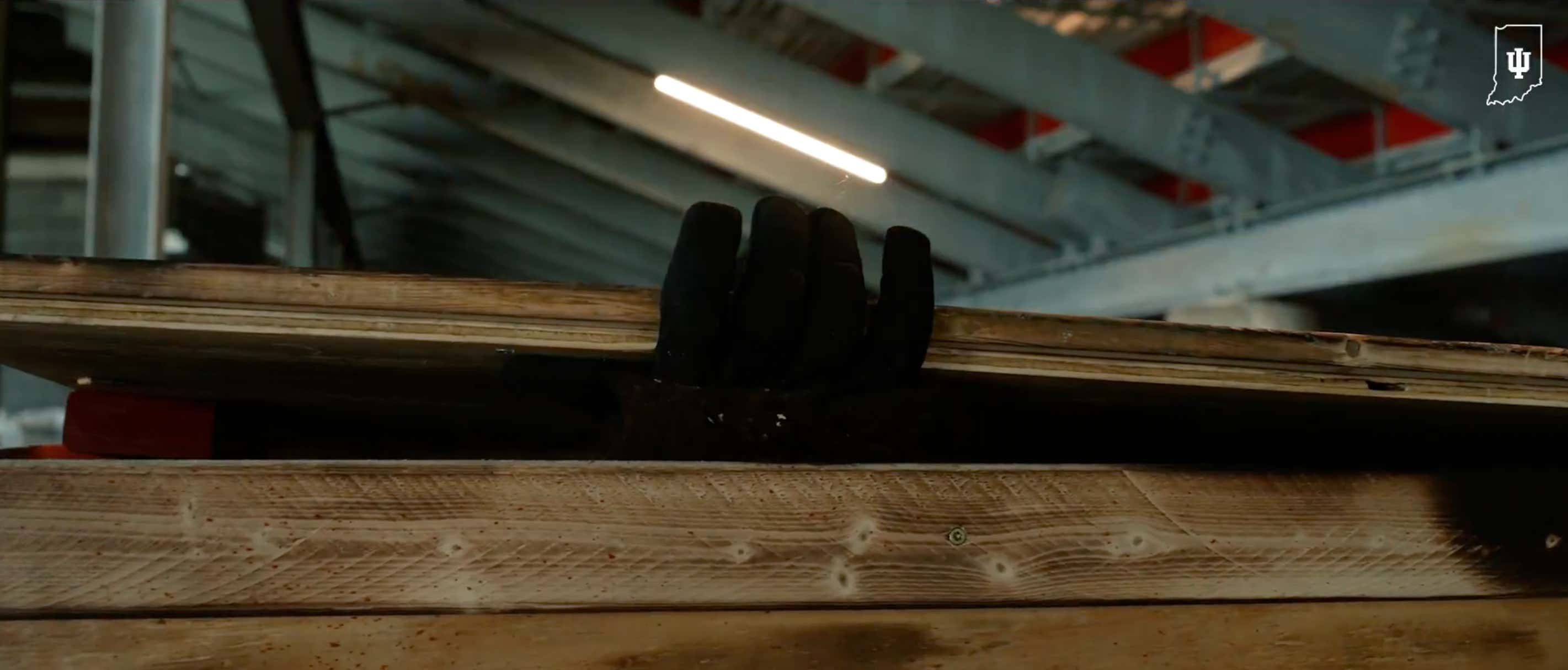 WHAT'S IN THE BOX!? Are The Indiana Hoosiers Teasing A New Mascot With This Video Of A Creepy Black Glove Reaching Out Of A Crate?