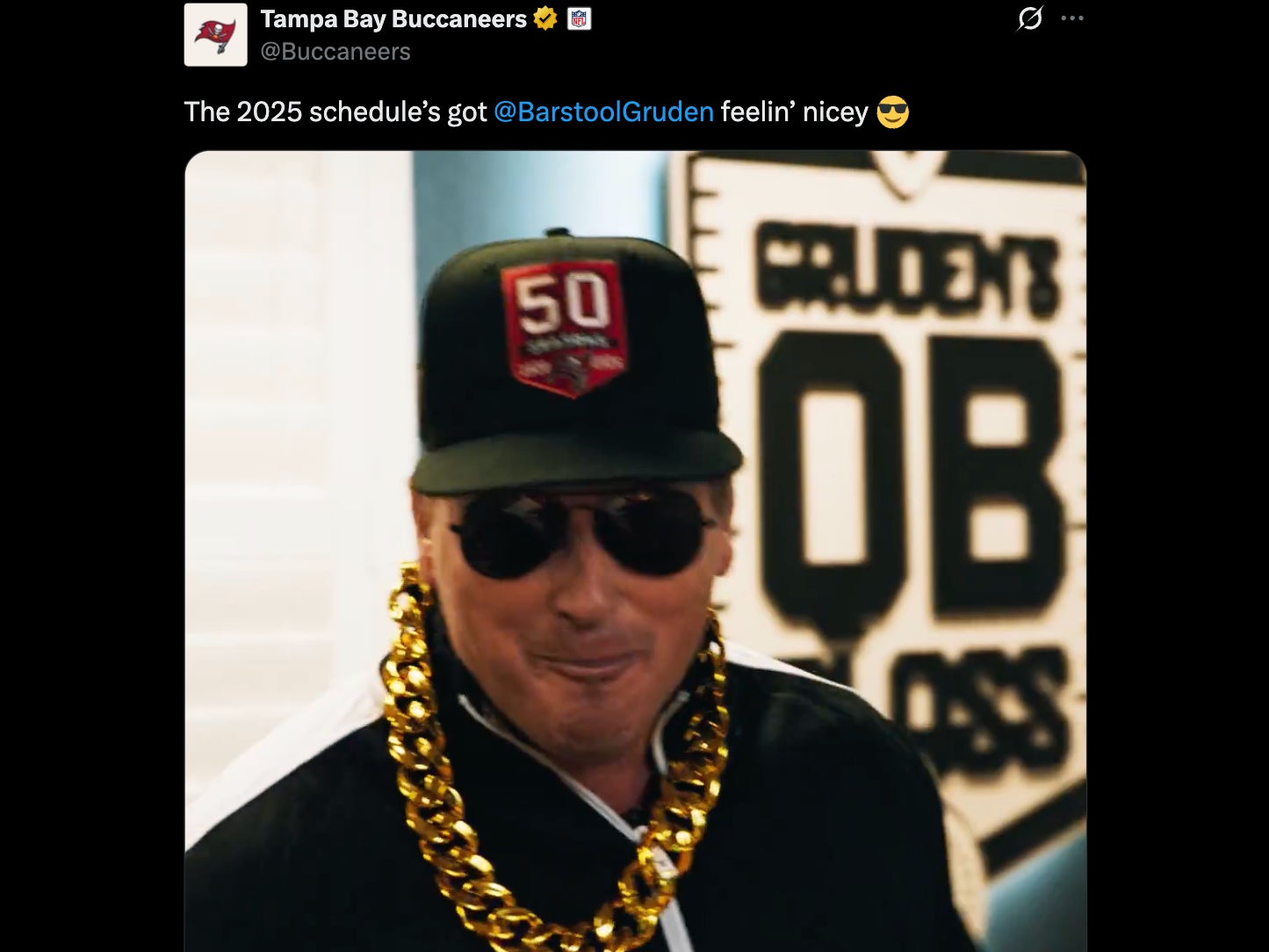 Barstool's Own Coach Jon Gruden Unveiled The Buccaneers 2025 NFL Schedule And It Was Perfection