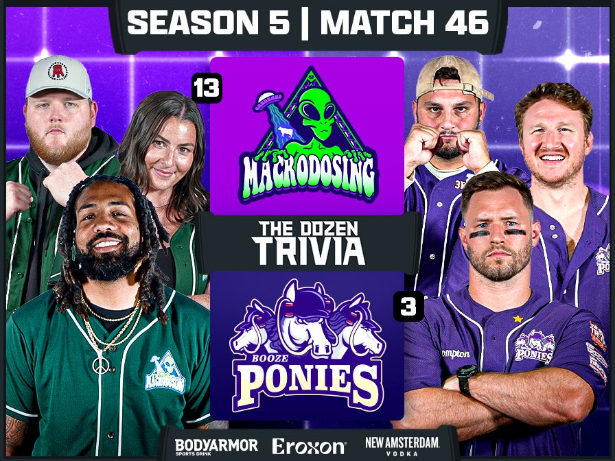 Booze Ponies vs. Macrodosing | Match 46, Season 5 - The Dozen Trivia League