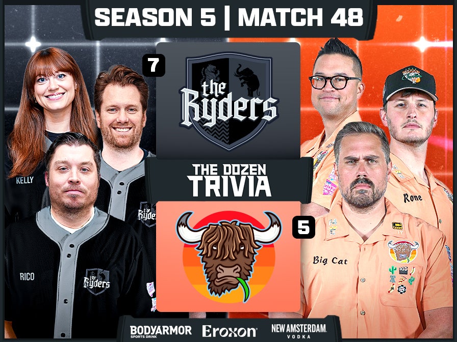 The Yak vs. The Ryders | Match 48, Season 5 - The Dozen Trivia League
