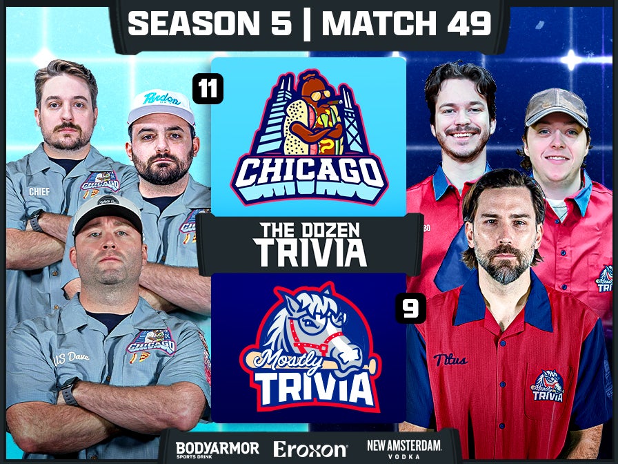 Mostly Trivia vs. Chicago | Match 49, Season 5 - The Dozen Trivia League