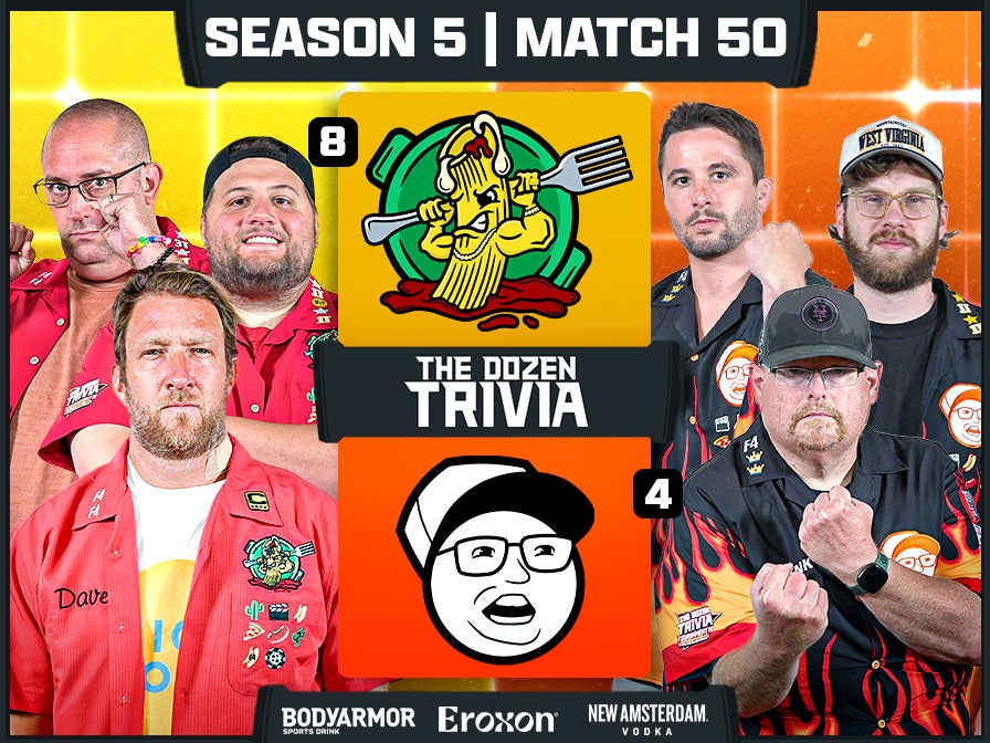 Dave Portnoy & Ziti vs. Frankettes | Match 50, Season 5 - The Dozen Trivia League