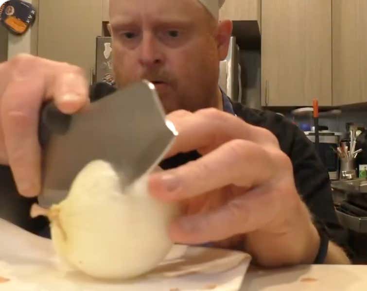Best Of 2025 - Watching Frank The Tank Cut An Onion Will Spike Your Anxiety To Castatrophic Levels