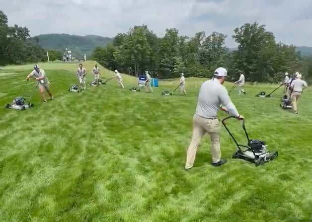 The Grounds Crew At Oakmont Using Push Mowers To Maintain The Course Is As Gritty As It Gets