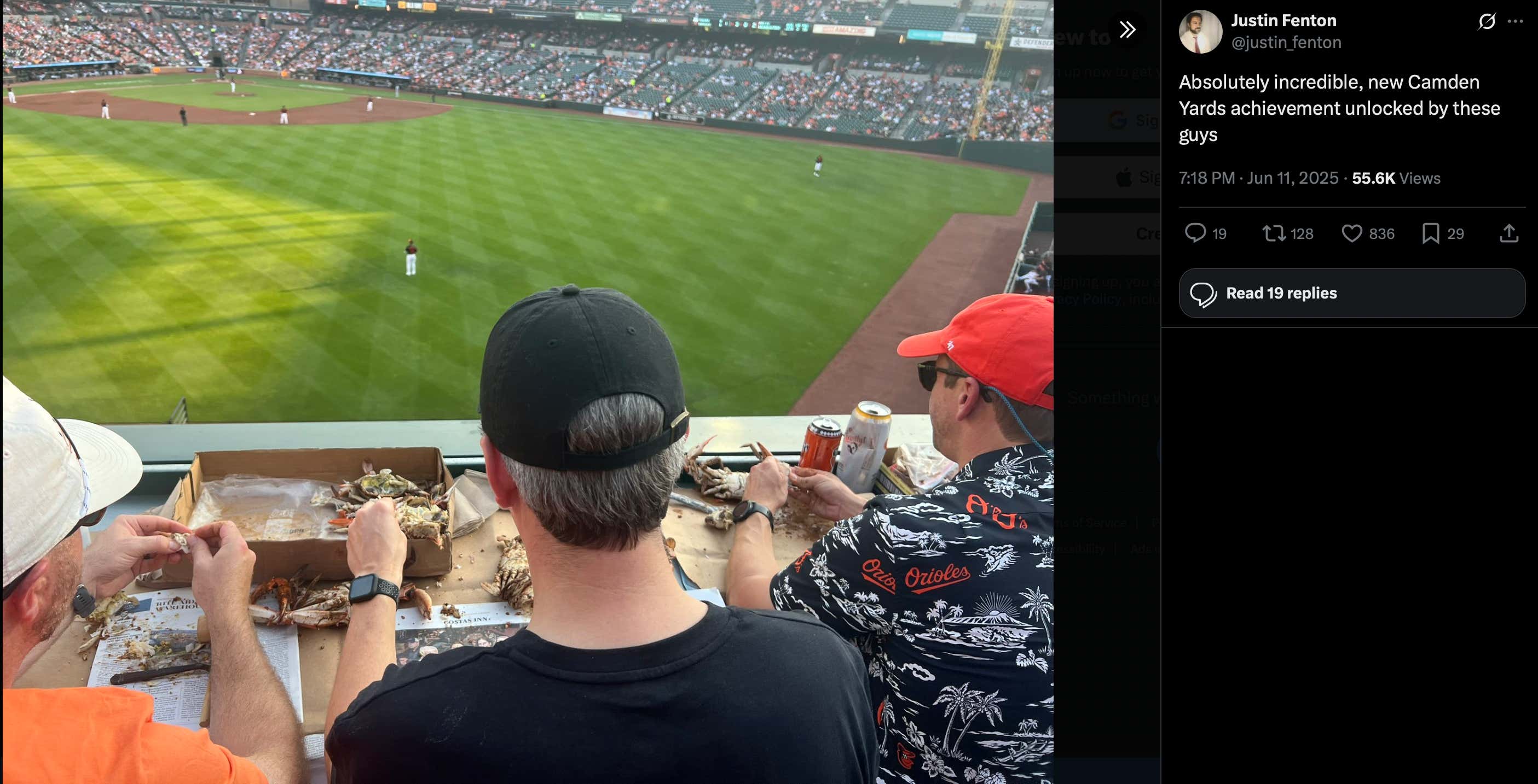 What's Better Than Bringing In And Eating Bags Full Of Crabs At Camden Yards While The Orioles Win By A Million? Nothing!