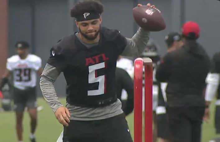 Can Somebody Tell Drake London That These Are All Illegal Forward Passes