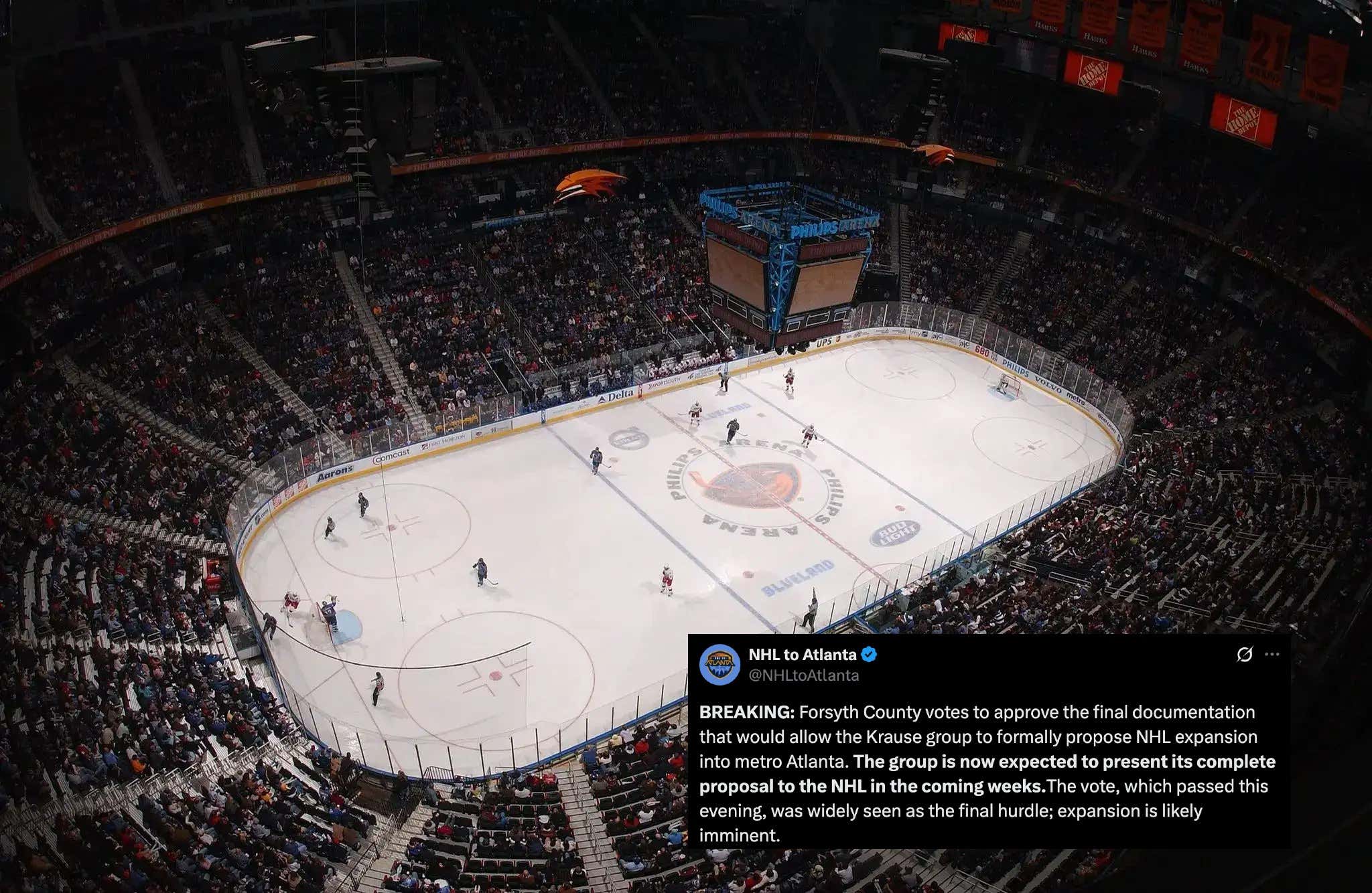 The NHL Is One Step Closer To Returning To Atlanta, Which Means They're Now About 15 Years Away From Relocating To Canada