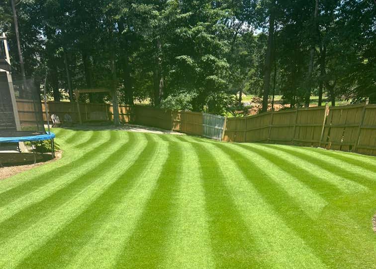 Hell Yeah: This Fella Deserves All The Credit For Laying Down Some Extra Crispy Lines On His Lawn