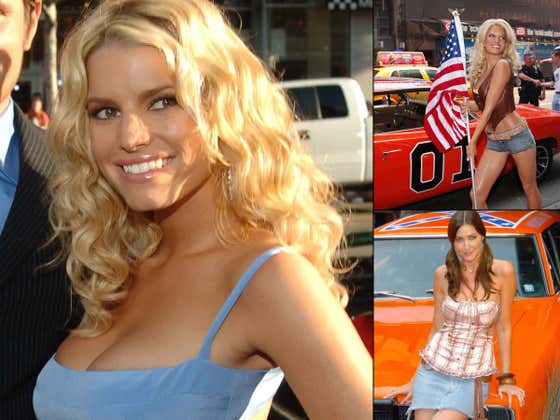 WILD Video Of 'The General Lee' Car From Dukes Of Hazzard Flying 169 Feet Over A Fountain With 35,000 Kentucky Spectators Never Meaning No Harm... Jessica Simpson Should Be Proud!