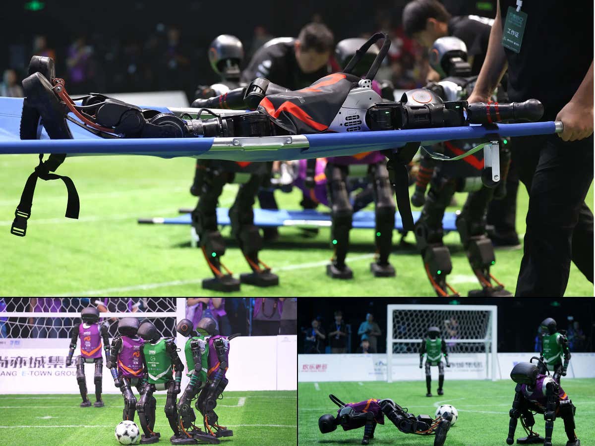That's Enough Science Today: We Had The First Ever Robot Soccer Tournament And Even They Flopped, Had To Get Stretchered Off The Field