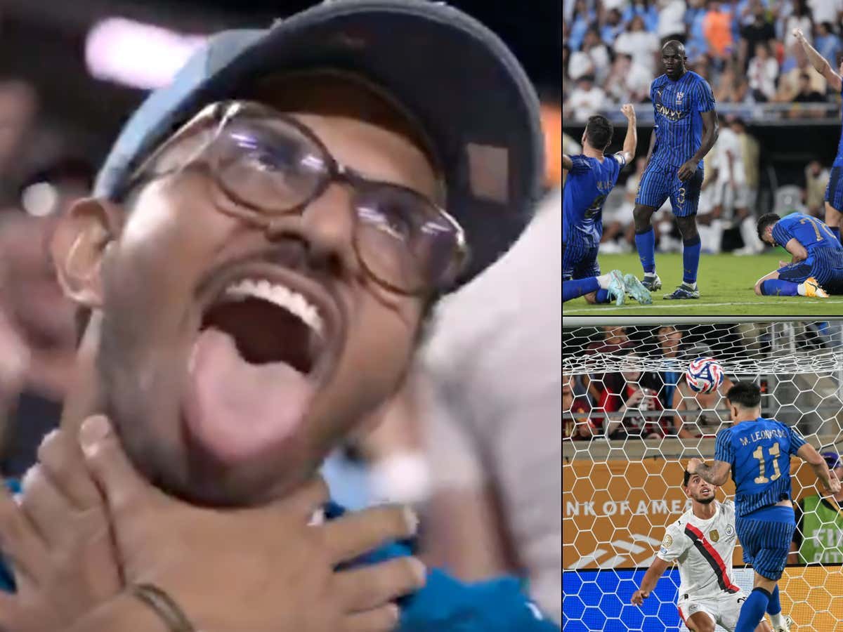 Shout Out This Fan Who To Hit A Diabolical Choke Sign As Al-Hilal Scored In The 112th Minute To Pull Off An Insane Upset Over Man City