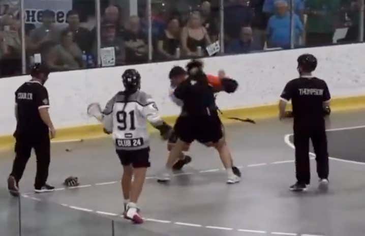 Sources Confirm This Is Just A Good Ol' Fashion Lacrosse Brawl. No Two Ways About It