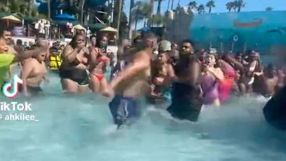WATCH: California Water Park Fight In The Wave Pool