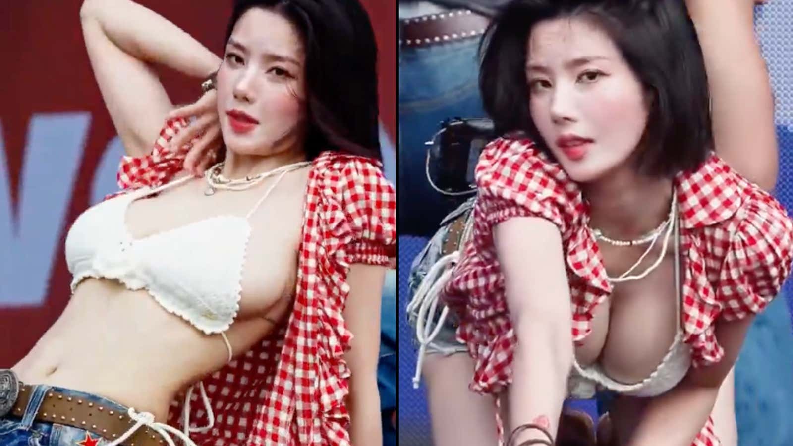 KPop Star Kwon Eun-bi AKA "The WATERBOMB Goddess" Is Going Viral For Her White Bikini Dance At A Korean Festival In Seoul