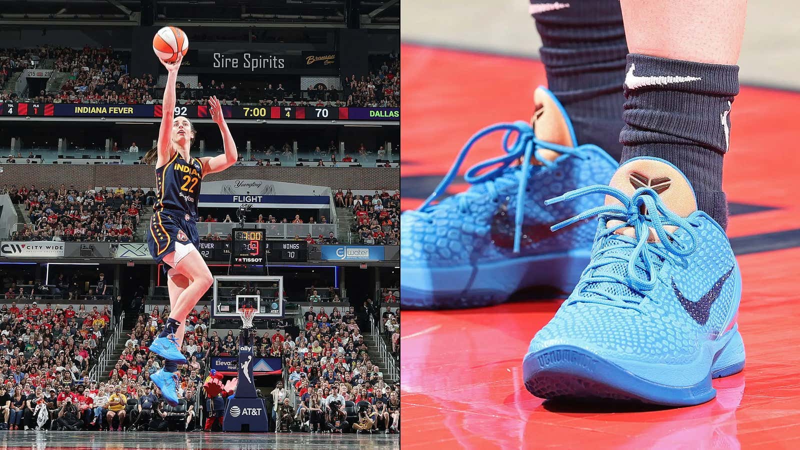 Caitlin Clark Made WNBA History Once Again With A WILD Stat And That's Not Counting The Greatness Of Her Custom Kobe "Cookie Monster" Sneakers