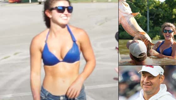 "Catfish Girl" Hannah Barron Posted Her 1st River Picture Gallery Of The Year And Got IMMEDIATELY Recruited To Ole Miss By Head Coach Lane Kiffin