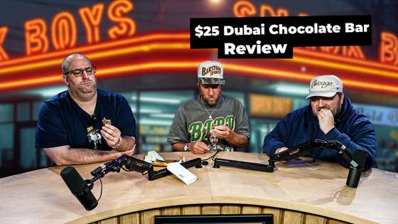 Dave Portnoy Reviews The Viral $25 Dubai Chocolate Bars With The Snack Boys