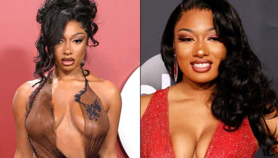 Watch: Megan Thee Stallion Opens Labubus In A Thong While Sitting On Klay Thompson's Lap. VERY Smart Gift Idea From The Splash Brother.