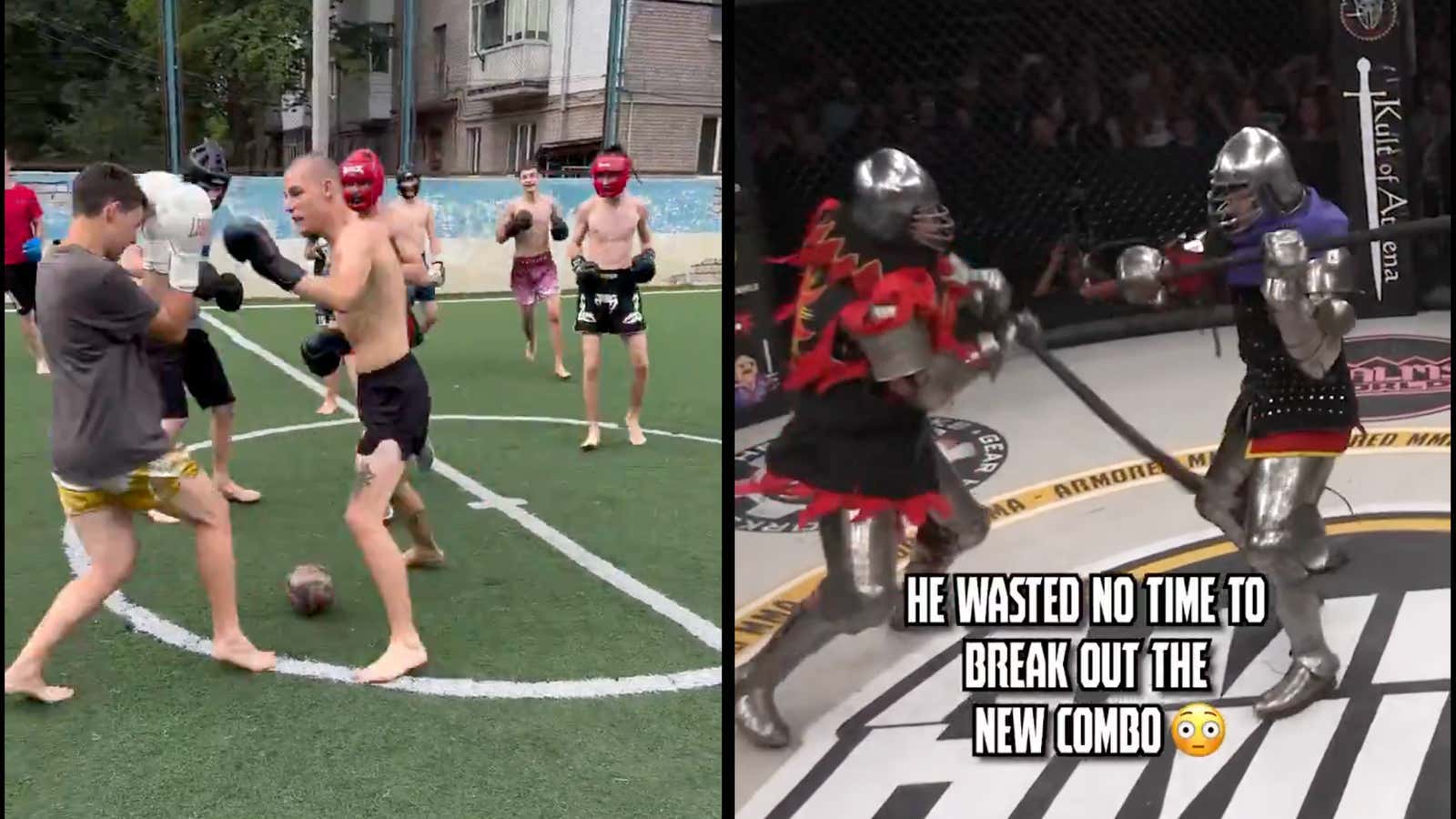 New Sport Toss Up: Kick-Boxing Soccer Or Medieval MMA? Who You Got?