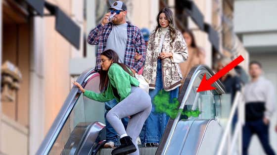 Farting On The Escalator Prank!