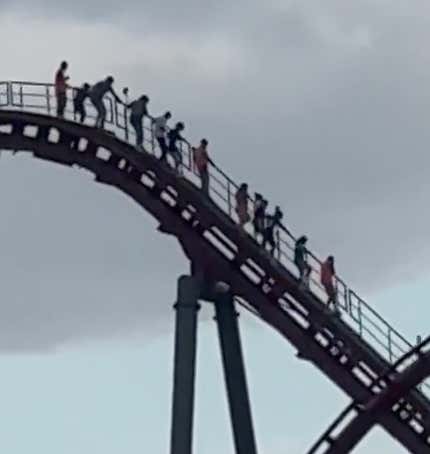 New Fear Unlocked: Riders At The New Sirens Curse Coaster At Cedar Point Had To Take The Stairs Down The Track After A Malfunction