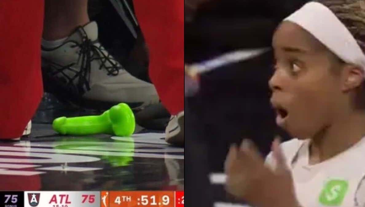Watch: Neon Green Dildo Gets LAUNCHED From The Nosebleeds Onto A WNBA