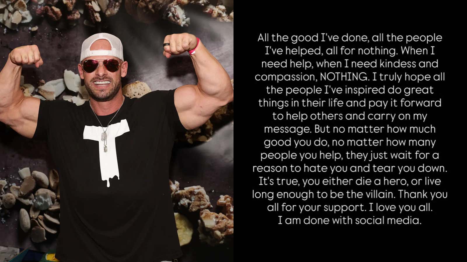 The Fallout From Fitness Influencer Joey Swoll's Hulk Hogan Tribute Went So Poorly That He's Quit Social Media Entirely