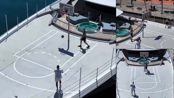 Magic Johnson Shooting Some Hoops On His Massive Yacht Is An Incredible Flex