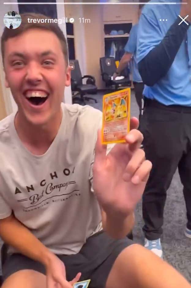 The Brewers Can't Stop Stacking Wins! Rookie Phenom Rips Pokemon Packs Postgame And Goes Nuts When He Pulls A Holographic Charizard