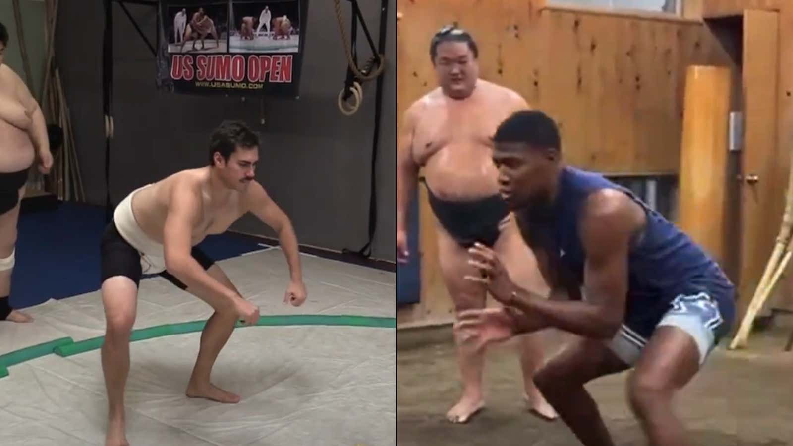 Rui Hachimura Took A Page Right Out Of The Barstool Bro Show Playbook And Is Working Out With Sumo Wrestlers To Prepare For The NBA Season