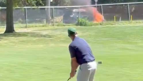 The Perfect Conditions For Golfing In Philly Always Include Sirens Blaring And The Smell Of A Car Engulfed In Flames