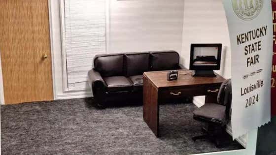 World's Best Artist Is Banned From Entering The Kentucky State Fair Contest Because He Made A Recreation Of The Casting Couch Set Last Year