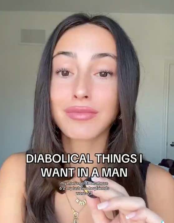 A Woman Is Going Viral For Her List Of "Diabolical Things She Wants In A Man", Which Include No Earnings Cap, 6'2, And Only Flies Business Class