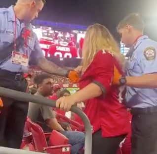 Ball Over Everything: Fella Doesn't Even Think About Getting Up After His Lady Gets Taken Out Of Bucs Preseason Game By Paramedics